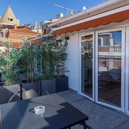 Apartamento 1bdr With Terrace And View By Lovelystay Lisboa